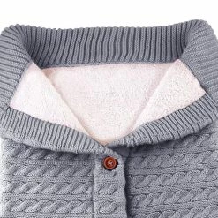 Unbranded Baby Knit Swaddle Wrap Diapers Winter Warm Sleeping Bag
