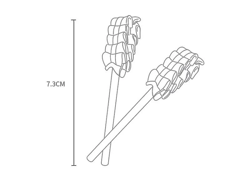 Unbranded Yaju Baby Mouth Cleaner Newborn Baby Teeth Gaze Cotton Swab To Clean The Mouth And Clean The Tongue Coating (30pcs, White) - Image 2