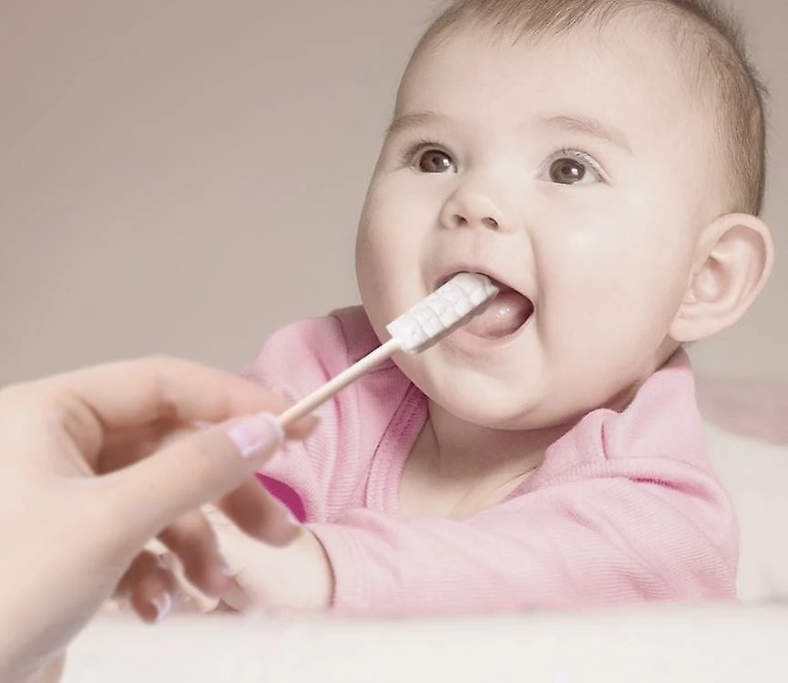 Unbranded Yaju Baby Mouth Cleaner Newborn Baby Teeth Gaze Cotton Swab To Clean The Mouth And Clean The Tongue Coating (30pcs, White) - Image 3