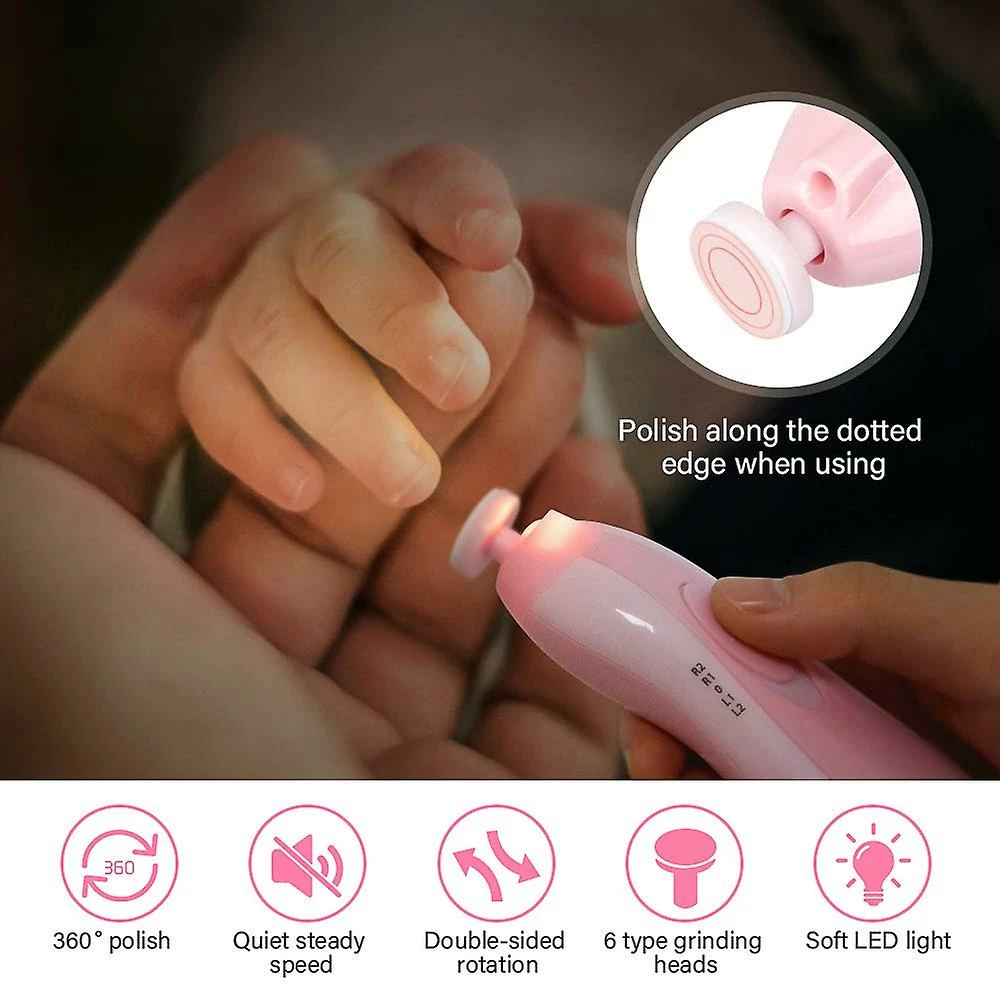 Keepsmile Baby Nail File Trimmer Safe Electric Nail Clippers Kit For Newborn Infant Toddler Kids Toes And Fingernails - Care Polish And Trim - Image 2