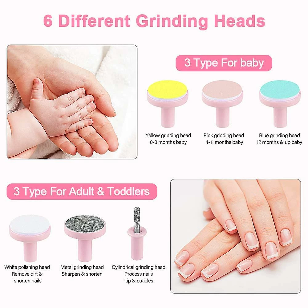 Keepsmile Baby Nail File Trimmer Safe Electric Nail Clippers Kit For Newborn Infant Toddler Kids Toes And Fingernails - Care Polish And Trim - Image 4