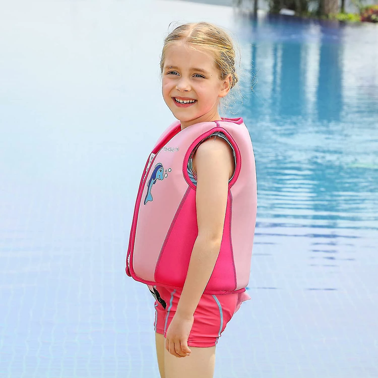 Unbranded Kids Swim Vest - Baby Girls Boys Vest Floatation Vests Swim Trainings Jiujiuso - Image 4