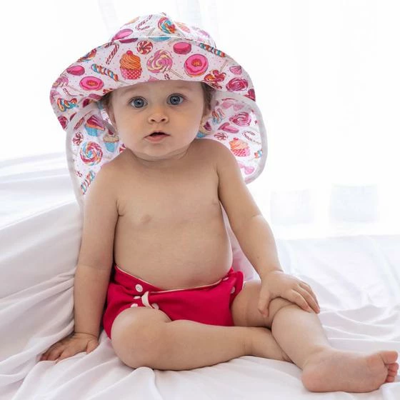 Fralda Ecológica De Piscina Reutilizável Bebê Com Absorvente Malha Gel P Ao G Pink - Mais Que Baby - Image 4