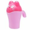 Unbranded Creative Baby Shower Water Cup Adorable Shower Shampoo Cup Bath Wash Cups Shampoo Rinser With Handle (pink)