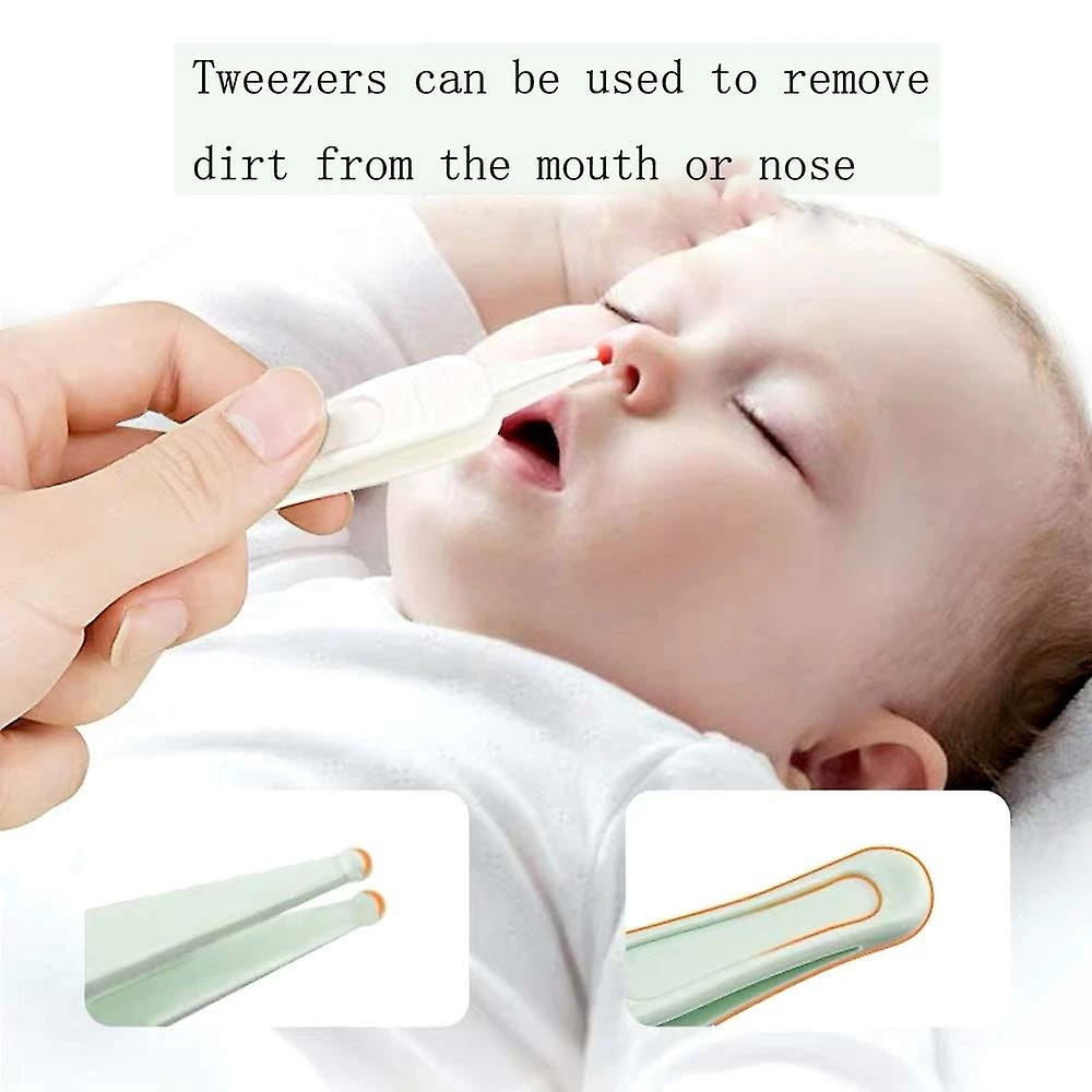 Wabjtam Baby Nail Set, 4 In 1 Baby Nail Care Set, Baby Nail Clippers, Scissors, Baby Nail File And Tweezers For Baby Boys And Girls (green) - Image 4