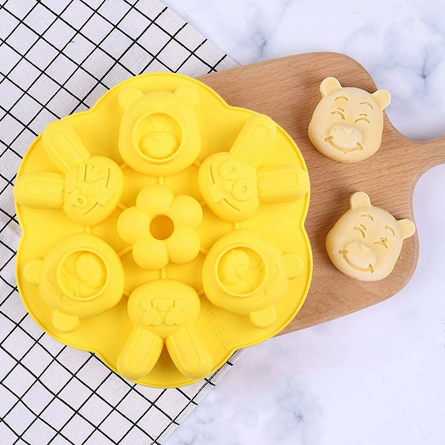 Unbranded Silicone Baby Food Storage Container Silicone Cake Mold Cartoon Steamed Cake Mold Baby Food Supplement Mold - Image 3