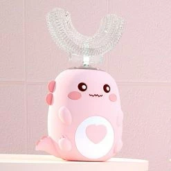 Unbranded Yaju Electric Toothbrush Kidschildren's U-shaped Electric Toothbrush Baby Sonic Mute Soft Hair U-shaped Toothbrush 2-6-12 Years Old Tooth Cleaner(1pc