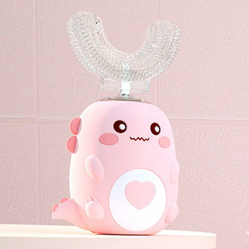 Unbranded Yaju Electric Toothbrush Kidschildren's U-shaped Electric Toothbrush Baby Sonic Mute Soft Hair U-shaped Toothbrush 2-6-12 Years Old Tooth Cleaner(1pc