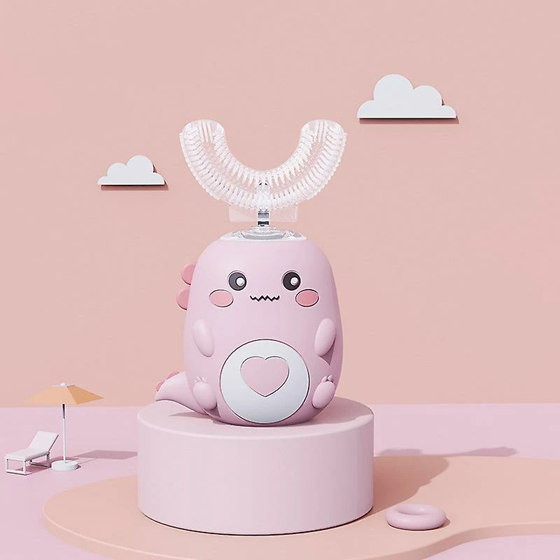 Unbranded Yaju Electric Toothbrush Kidschildren's U-shaped Electric Toothbrush Baby Sonic Mute Soft Hair U-shaped Toothbrush 2-6-12 Years Old Tooth Cleaner(1pc - Image 2