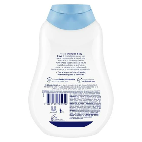 Shampoo Baby Dove Hidratação Enriquecida 400ml - Image 2