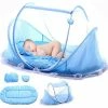 Unbranded Baby Travel Cot, Pop Up Travel Cot For Baby Foldable Cot --blue