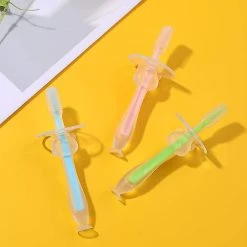 Renekton Baby Toothbrush, Soft Silicone With Baby Toothbrush, Durable Bristles Easy To