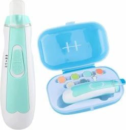 Kangling Baby Nail Trimmer File Electric - [upgraded] Safe Nail Clippers With 7 Units Gift For Newborn Toddler Kids Or Women Toes And Fingernails, Care, Polish