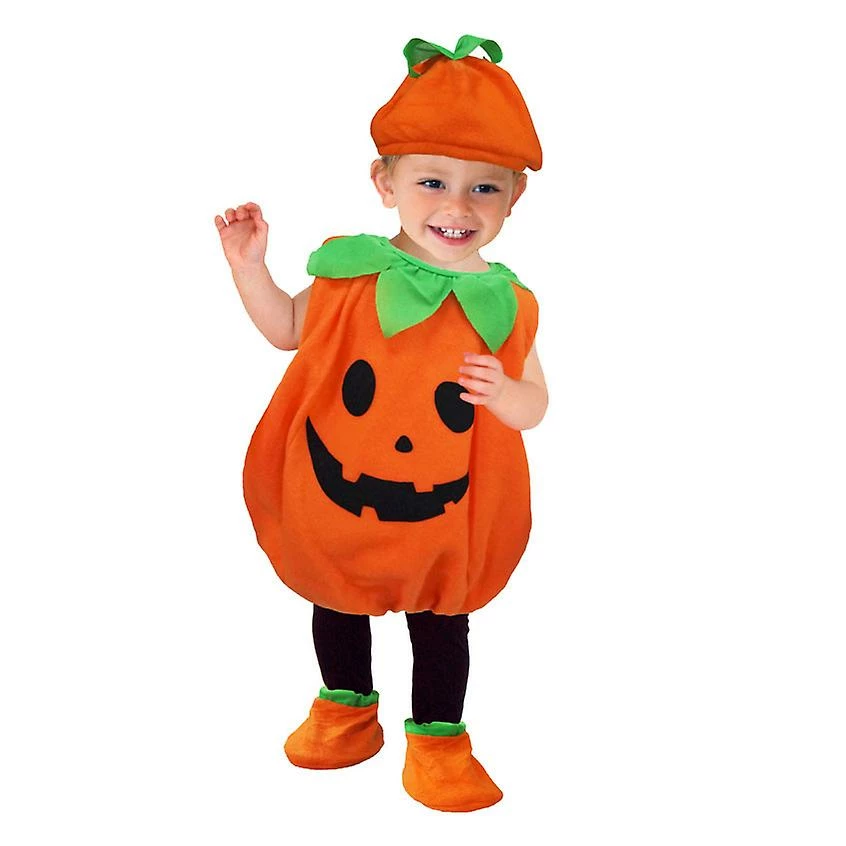 Unbranded Fantasias De Halloween Criança Bebê Fantasia De Abóbora Criança Cosplay Bonito Para Baby Girl Boy Fantasia Ano De Férias De Carnaval Vestido