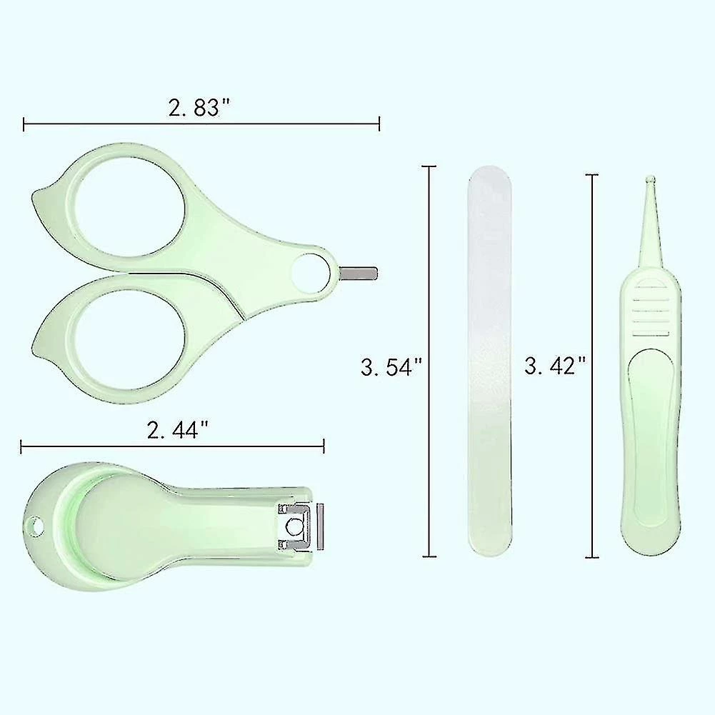 Unbranded 4 In 1 Baby Manicure Kit With Cute Case, Baby Nail Clippers, Scissors, Nail File - Image 2