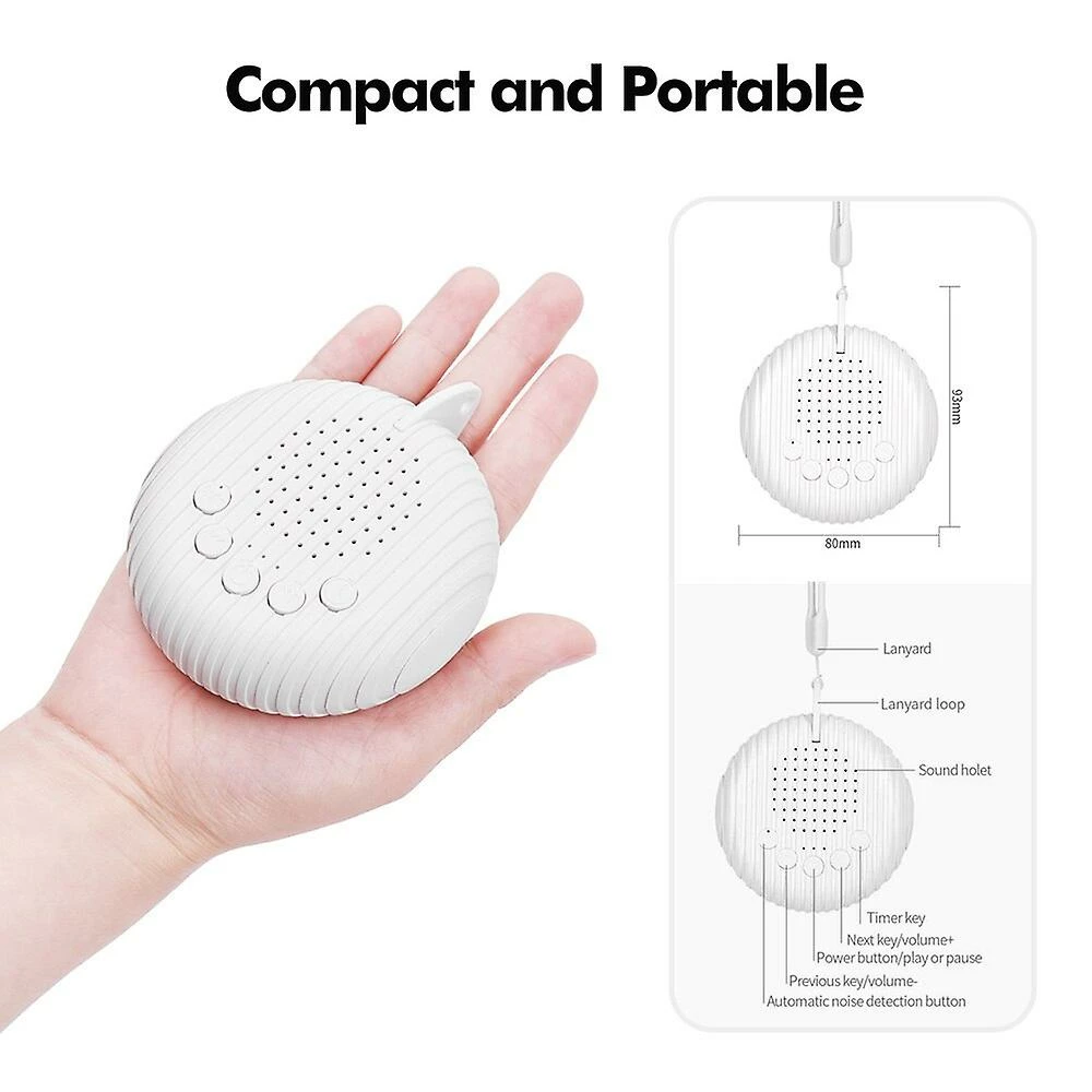 Unbranded Portable Baby Sleep Machine White Noise Sound Machine 10 Soothing Sounds 15/30/60min Timer Volume Adjustable Usb Rechargeable - Image 4