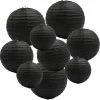 Unbranded Round Hanging Paper Lanterns Decorations For Party Wedding Birthday Baby Showers Supplies, 12'', 10'', 8'', 9 Pack