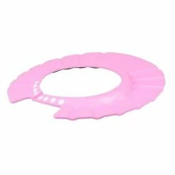 Unbranded Adjustable Baby Kids Kids Shampoo Bath Shower Cap Hat Shampoo Head Cover 1 Piece Pink