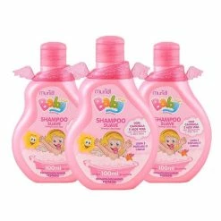 Shampoo Muriel Baby Menina Camomila Aloe Vera Dermatologicamente Testado 100ml (Kit Com 3)