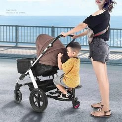 Unbranded Miman Trailing Small Tail Car Double Big Child Baby Stroller Second-child Artifact