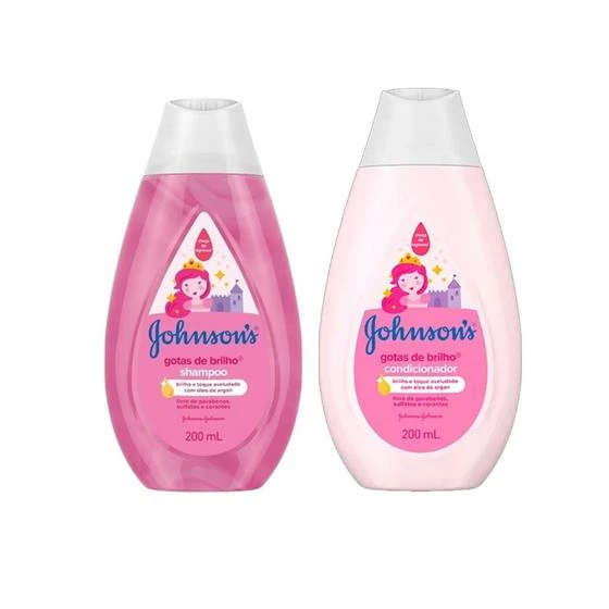 Shampoo + Condicionador 200ml Gotas De Brilho - Kit Johnson's Baby - Johnson & Johnson - Johnson & Johnson