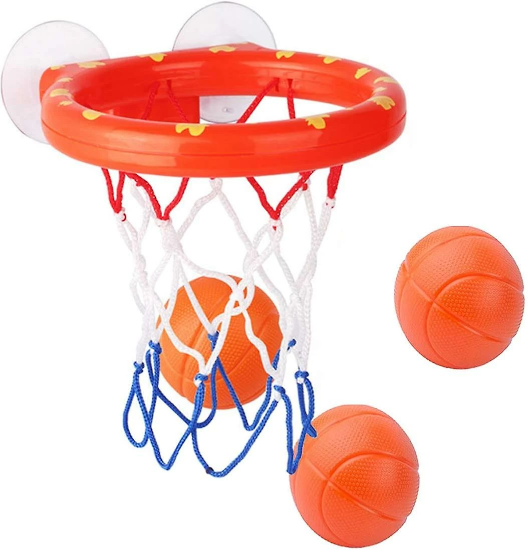 Island Bathtub Fun Basketball Hoop Balls Set Bathroom Shooting Game Toy For Toddler Kids Children Baby Bath Tub