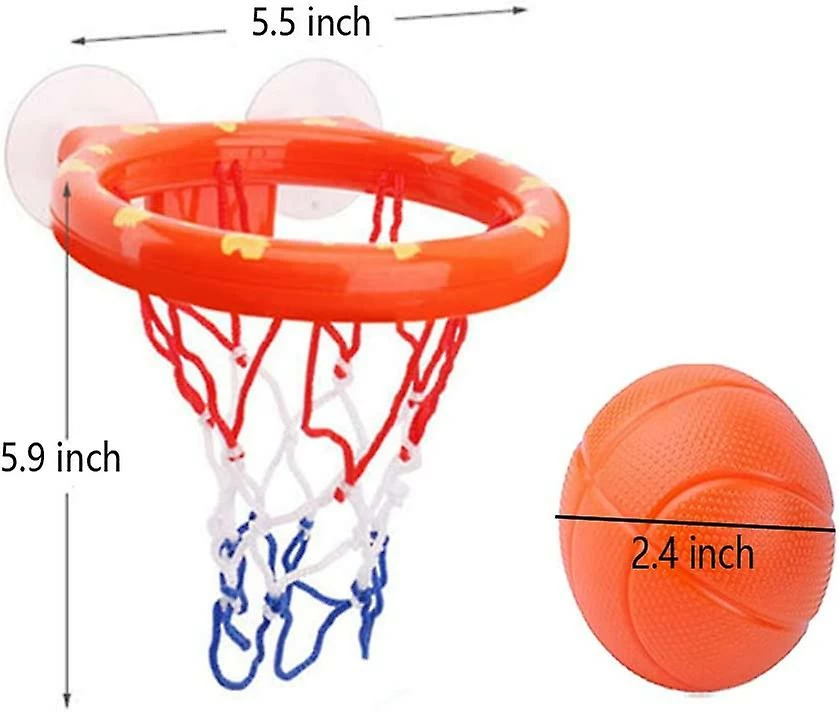 Island Bathtub Fun Basketball Hoop Balls Set Bathroom Shooting Game Toy For Toddler Kids Children Baby Bath Tub - Image 2
