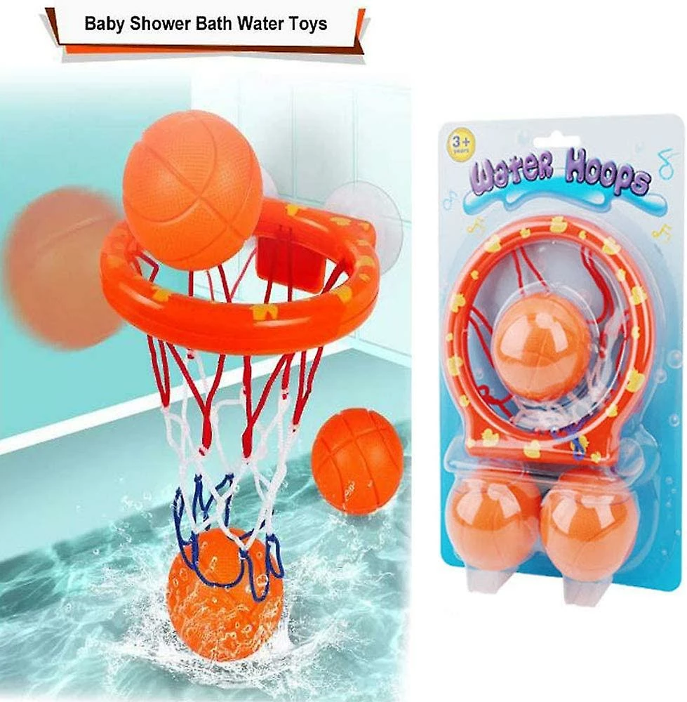 Island Bathtub Fun Basketball Hoop Balls Set Bathroom Shooting Game Toy For Toddler Kids Children Baby Bath Tub - Image 3