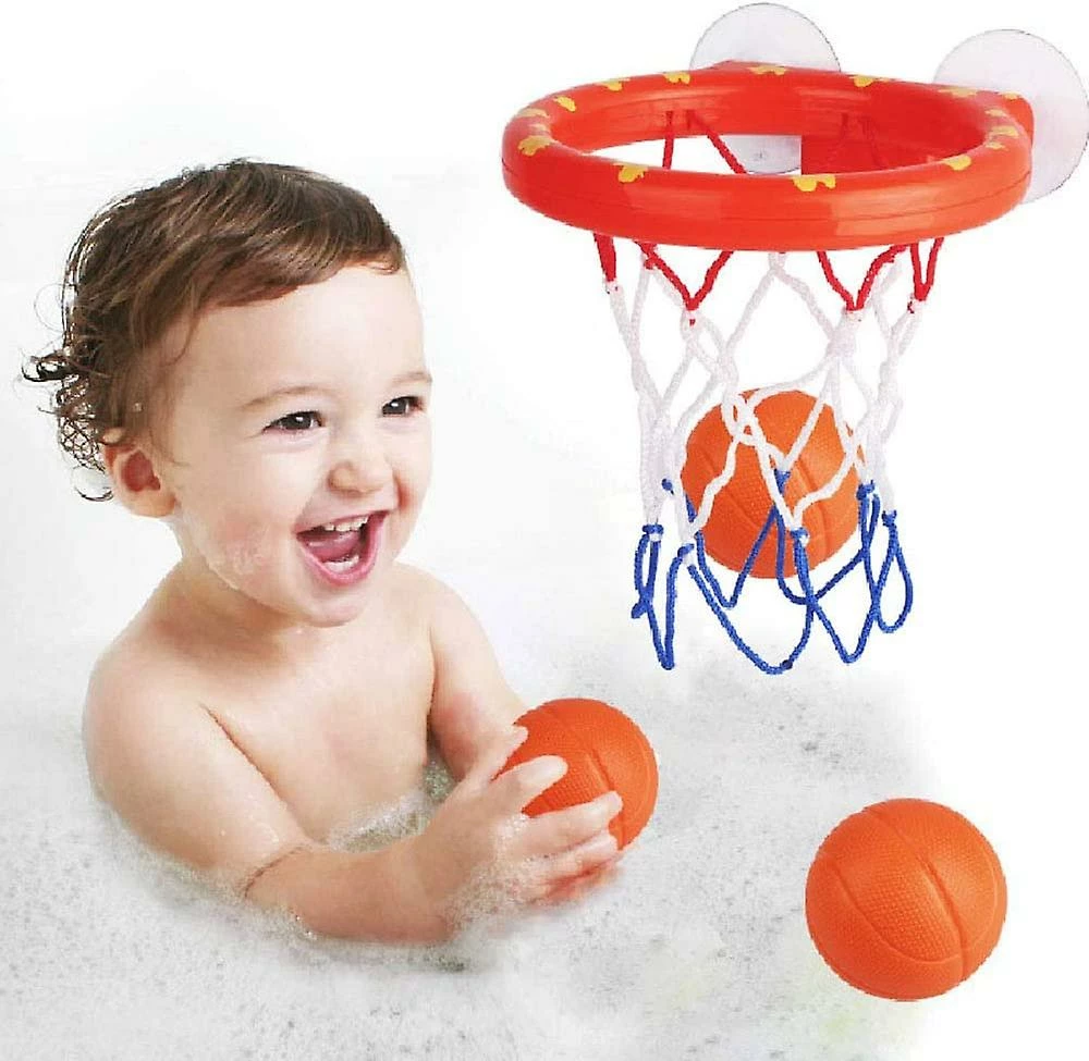 Island Bathtub Fun Basketball Hoop Balls Set Bathroom Shooting Game Toy For Toddler Kids Children Baby Bath Tub - Image 4