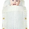 Unbranded Baby Knitted Sleeping Bag Wrap Blanket70*35cm