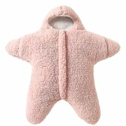 Shdg Tmall Baby Sleeping Bag Starfish Newborn Infant Fleece Swaddle Blanket Stroller Wrap