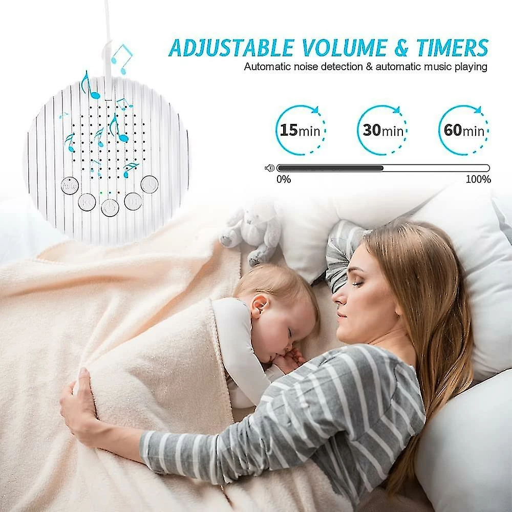 Unbranded White Noise Machine, 10 Soothing Natural Sound Therapy Portable Sleep Sound Machine, Usb Rechargeable Baby Sleep Machine - Image 3
