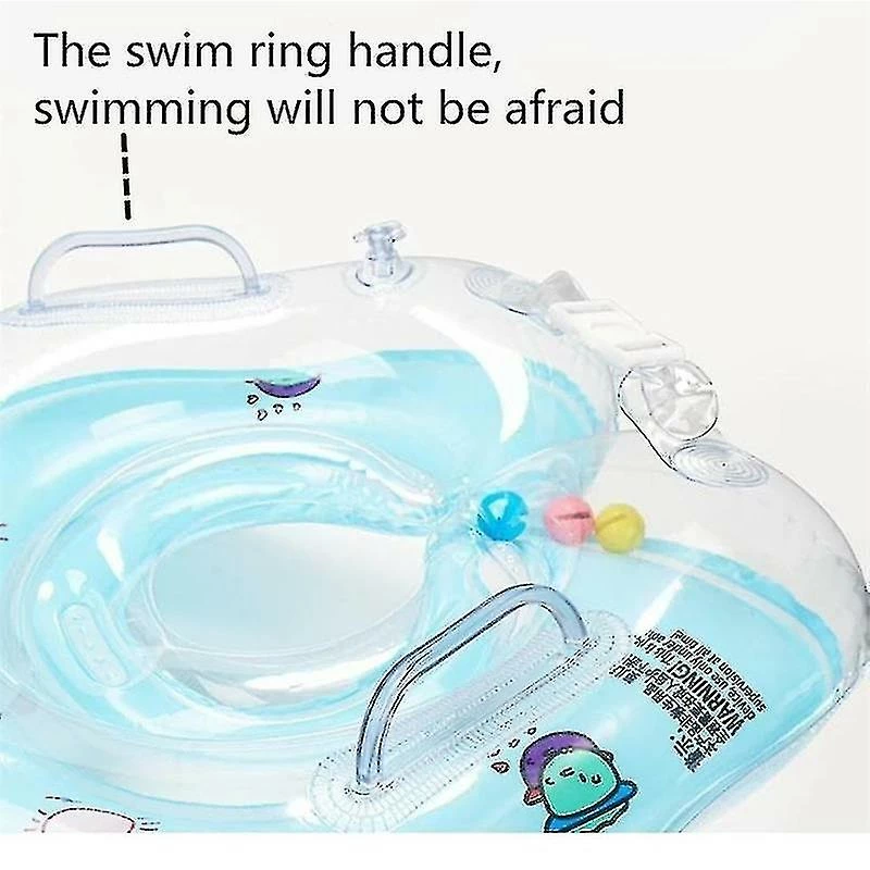 A Smile Baby Swimming Ring Neck Inflatable Safety Swim Accessories Float Circle - Image 2