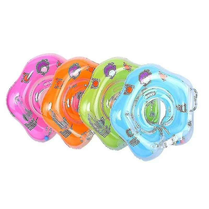 A Smile Baby Swimming Ring Neck Inflatable Safety Swim Accessories Float Circle - Image 3