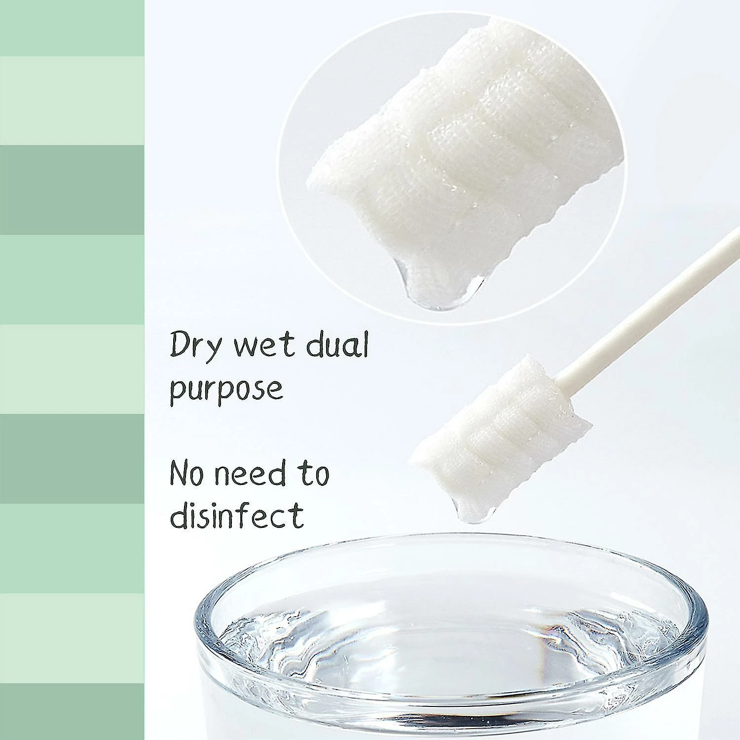 A Smile Baby Toothbrush Disposable Infant Toothbrush Clean 60pcs - Image 3