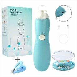 Unbranded Baby Nail Trimmer File With Usb Charger, Electric Nail Clipper Manicure Kit For Newborns