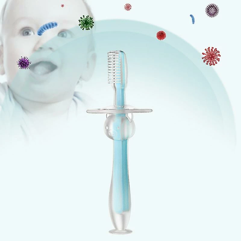 Unbranded 360 Baby Toothbrush With Suction Base Infant Silicone Toothbrush Teethers For Babies Teet - Image 2