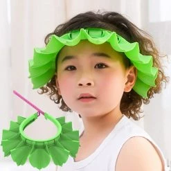 Unbranded Baby Silicone Shower Cap Bathing Hat, Adjustable Shower Cap Kids, Infants Soft Protection