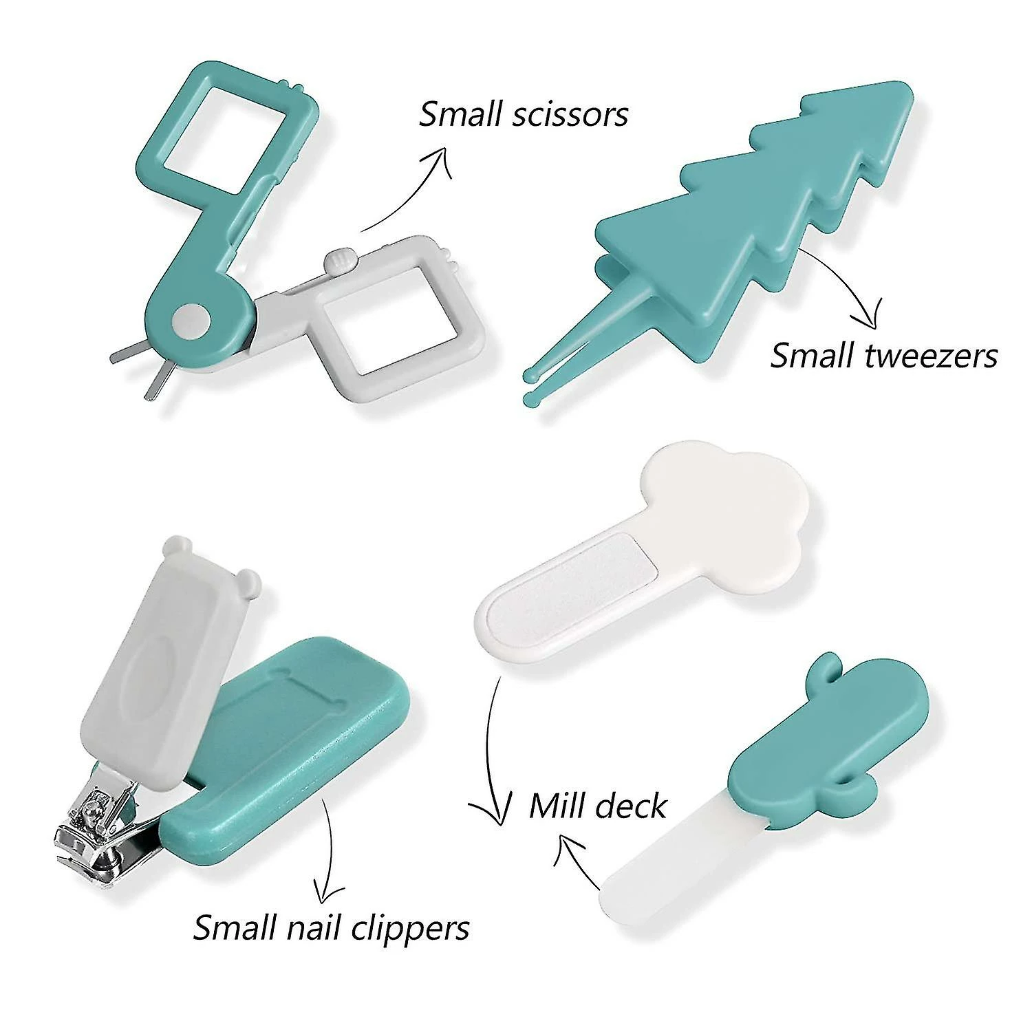 Unbranded Baby Nail Clippers Kit, 4-in-1 Baby Nail Care Set With Cute Case - Image 4