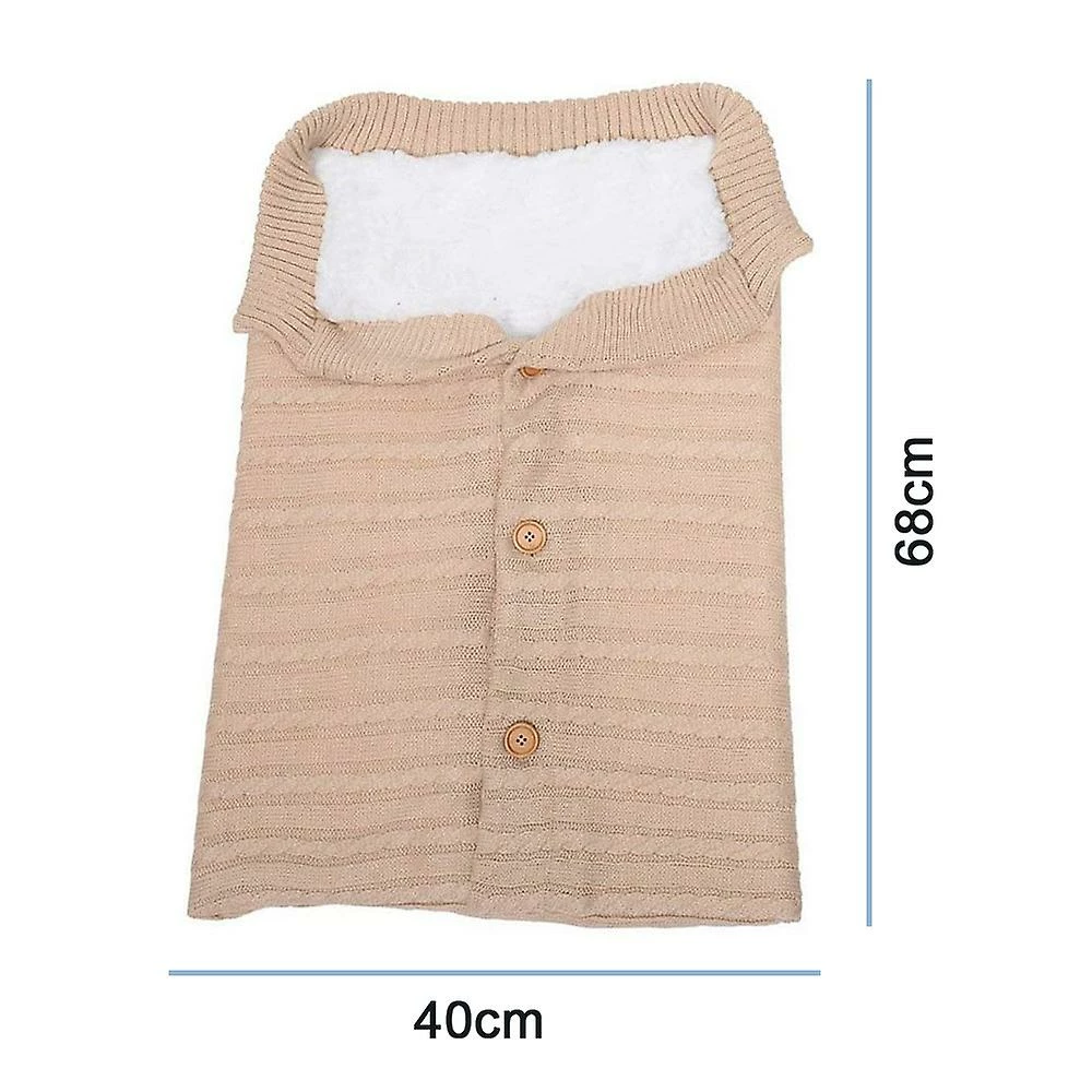 Sxbd Unisex Baby Cobertores Bebê Macio Grosso Velo Malha Bebê Meninas Carrinho Embrulha Acessório Bebê Recém-nascido - Image 5