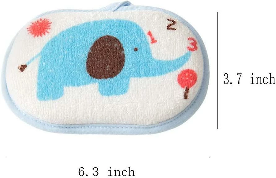 Giveuphesit Baby Bath Sponge Soft Foam Scrubber Natural Sponge For Bathing, Shower Scrubber Body Sponge For Kids/babies/men/women, Set Of 3 - Image 2