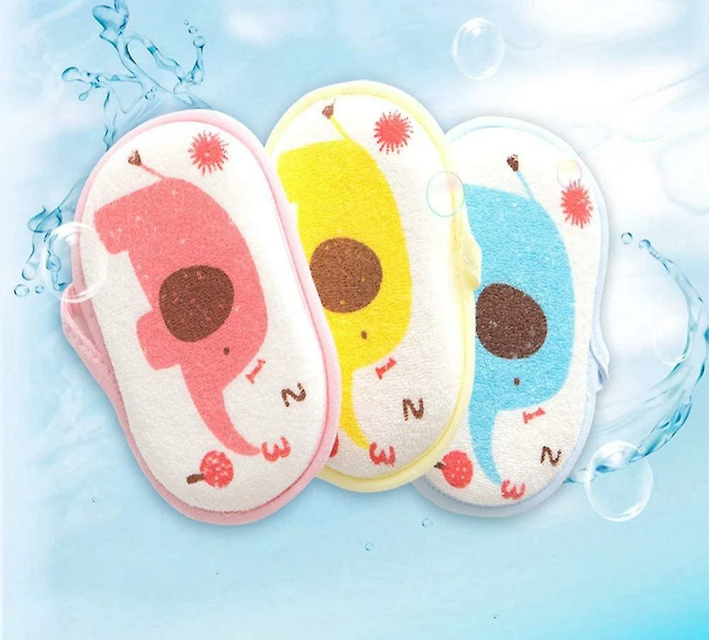 Giveuphesit Baby Bath Sponge Soft Foam Scrubber Natural Sponge For Bathing, Shower Scrubber Body Sponge For Kids/babies/men/women, Set Of 3 - Image 3