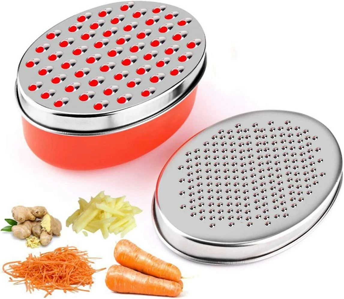 Unbranded Cheese Grater With Food Storage Container And Lid Vegetable Choppershredder For Cheese & Vegetables (black)