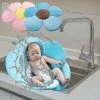 Boom Baby Bath Flower Infant Bathtub Soft Pad Support Lounger Easy Drying And Anti-slip Mat Yellow
