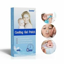 Sl Chang 7pcs/caixa Est Baby Fever Patch Temperatura De Resfriamento Folha De Gel Para Alívio Da Dor De Cabeça Trazer Febre Para Baixo Patch Pasta Antipirética