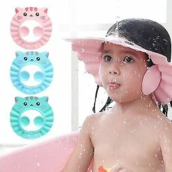 Sl Chang Baby Adjustable Shower Cap Hair Wash Hat Baby Children Kids Shampoo Shield Bath