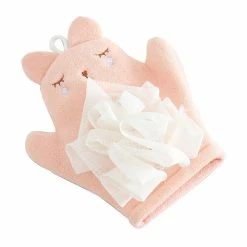 Giveuphesit Children's Bath Towel Dual-purpose Cartoon Sponge Baby Bath Ball Bath Gloves Bath Rubbing Back Foaming Net Artifact