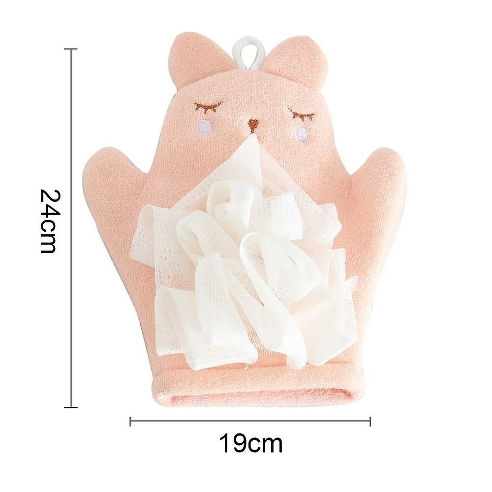 Giveuphesit Children's Bath Towel Dual-purpose Cartoon Sponge Baby Bath Ball Bath Gloves Bath Rubbing Back Foaming Net Artifact - Image 2