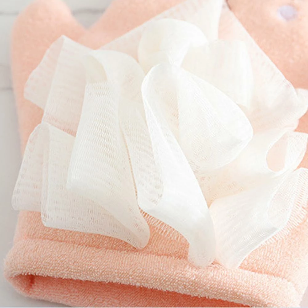 Giveuphesit Children's Bath Towel Dual-purpose Cartoon Sponge Baby Bath Ball Bath Gloves Bath Rubbing Back Foaming Net Artifact - Image 3