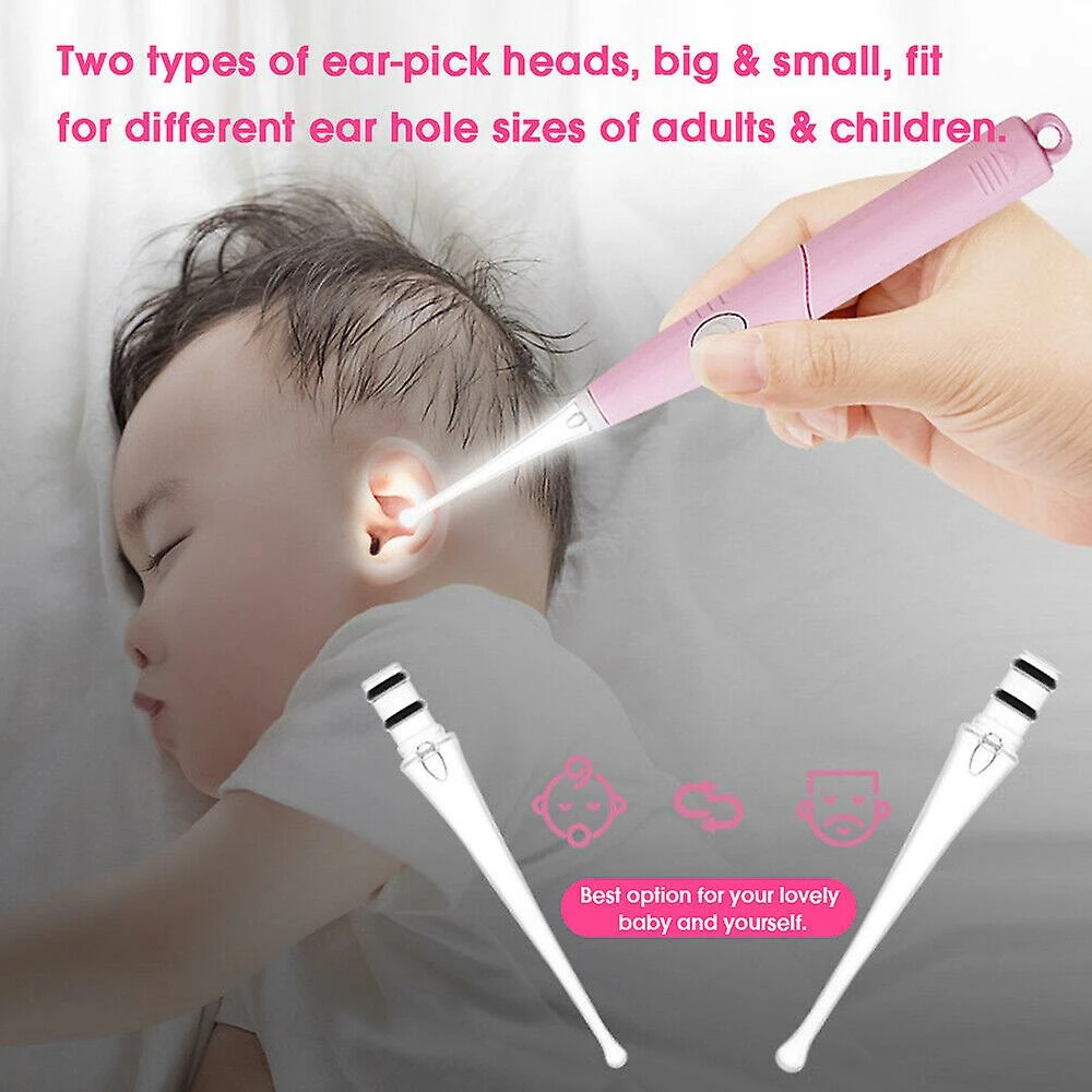 Waytogo Ear Wax Cleaner Earwax Remover Tool With Led Light Earpick For Baby Kids Adults Ear Cleaning Supplies - Image 5